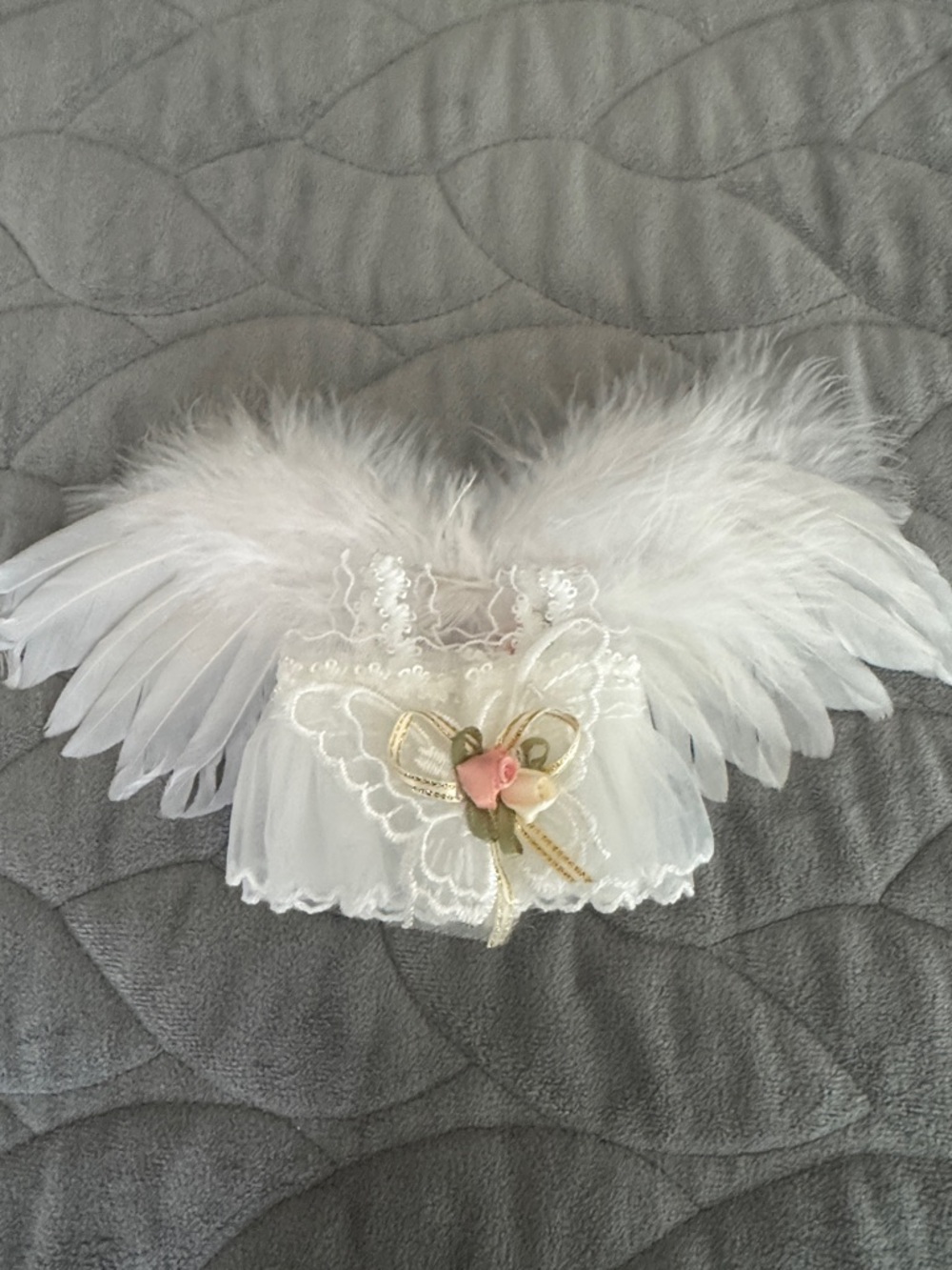 Labubu’s White Feather Angel Wings and White Lace DELUXE outfit - Picture 6 of 6